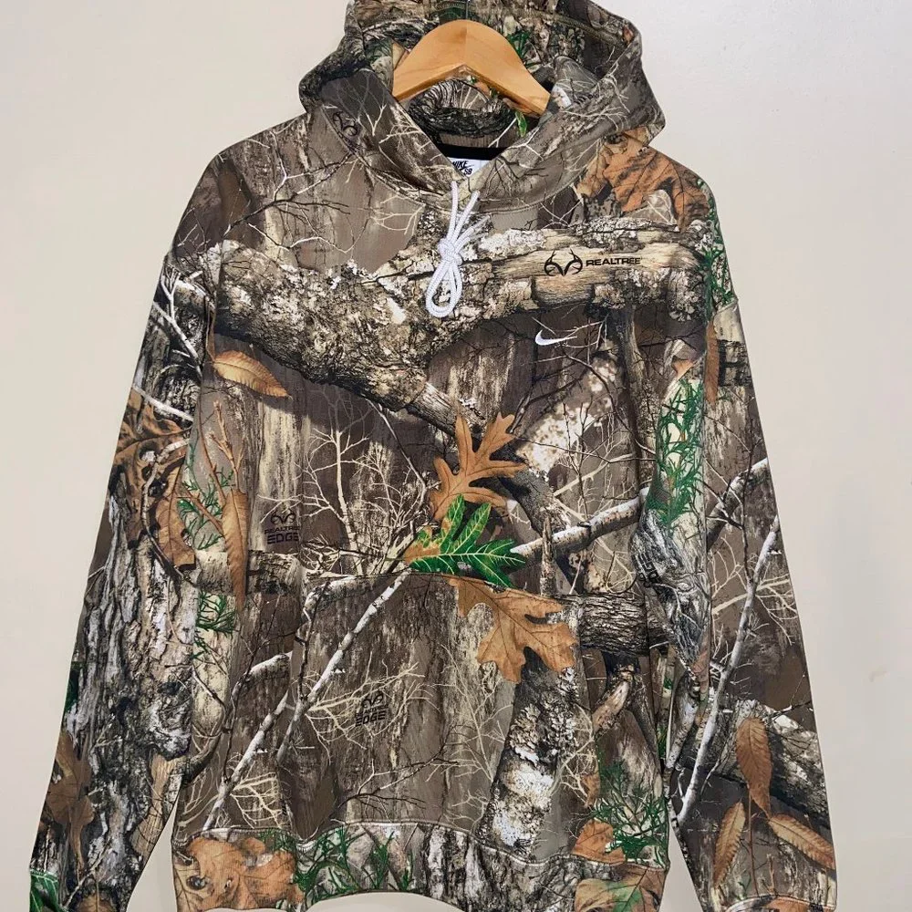 Nike SB Realtree Camo Fleece Hoodie Khaki Brown Adult Unisex Size DR1026-247